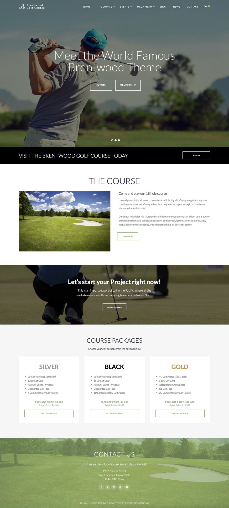 WordPress template ThemeForest Brentwood