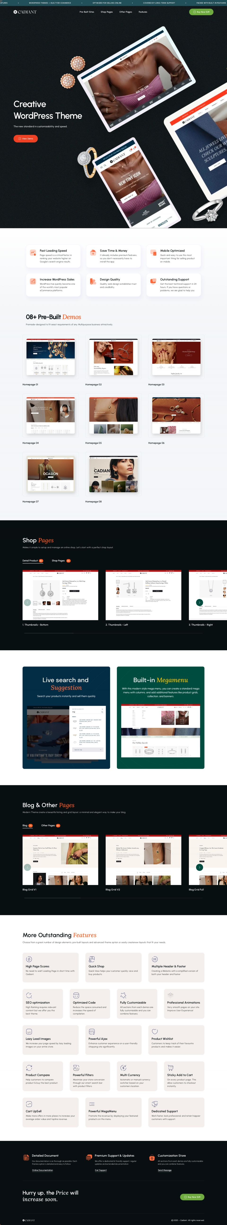 Template ThemeForest Cadiant WordPress template ThemeForest Cadiant