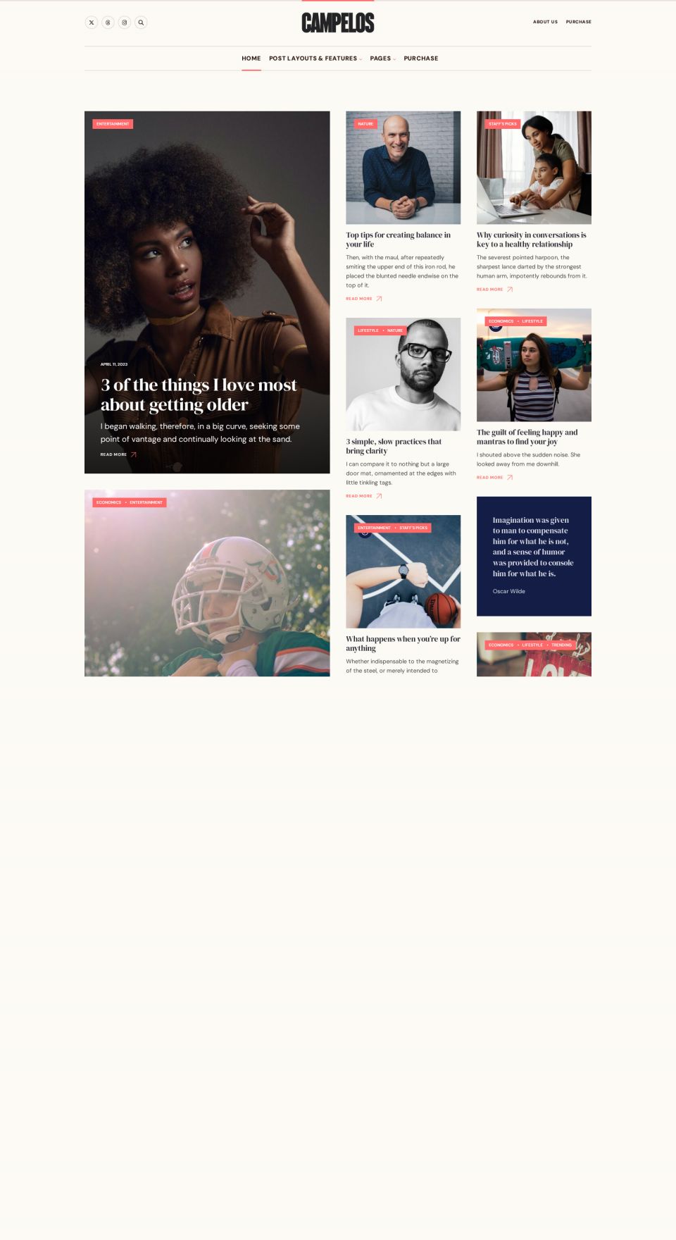 Template ThemeForest Campelos WordPress template ThemeForest Campelos