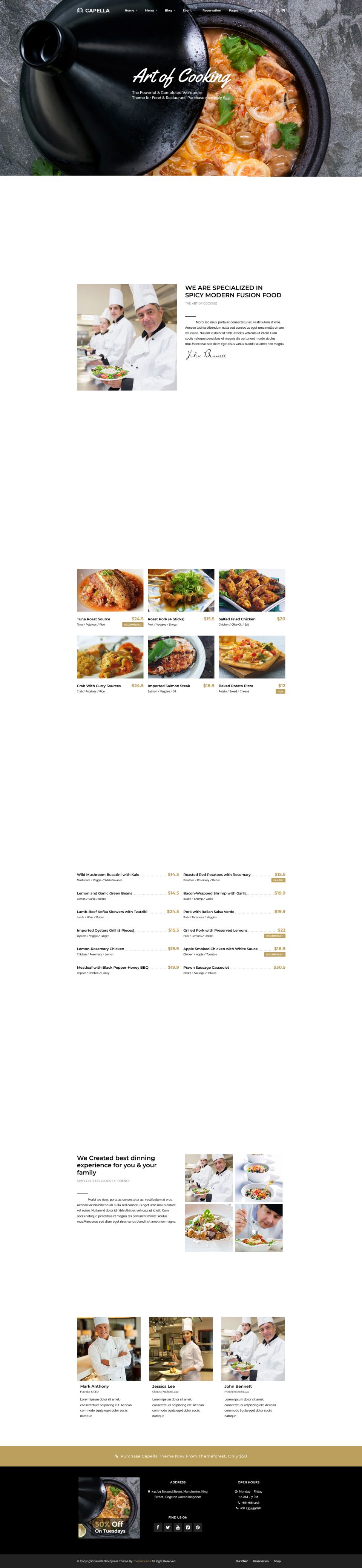 Template ThemeForest Capella WordPress template ThemeForest Capella
