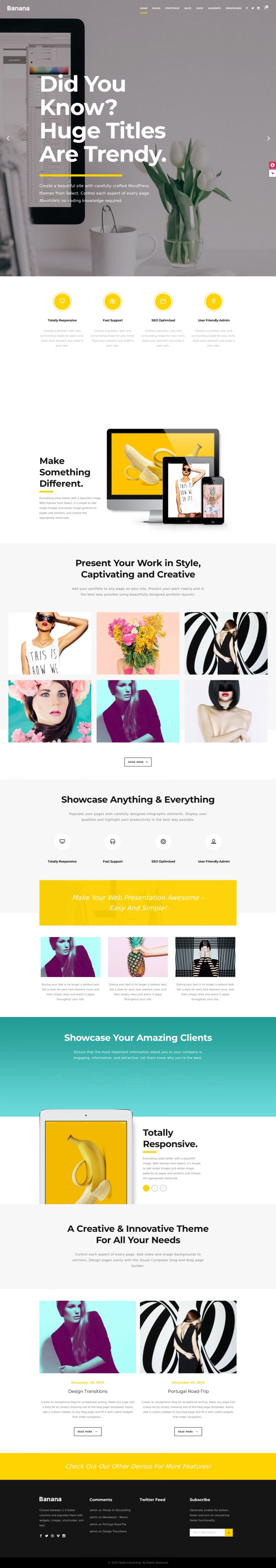 WordPress template ThemeForest Capri
