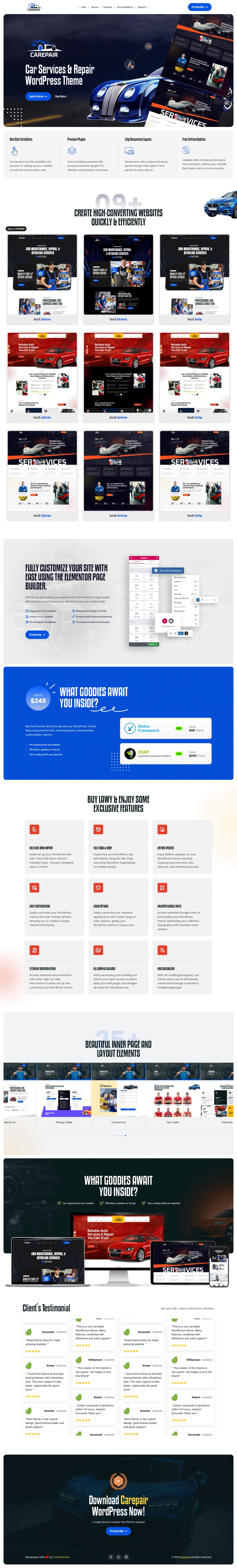 WordPress template ThemeForest Carepair