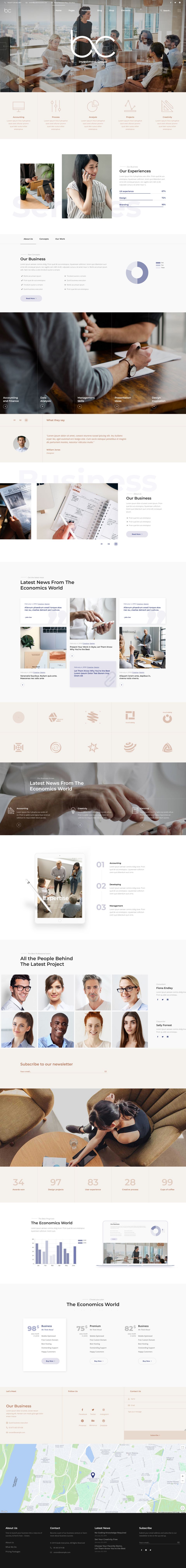 WordPress template ThemeForest Cevian