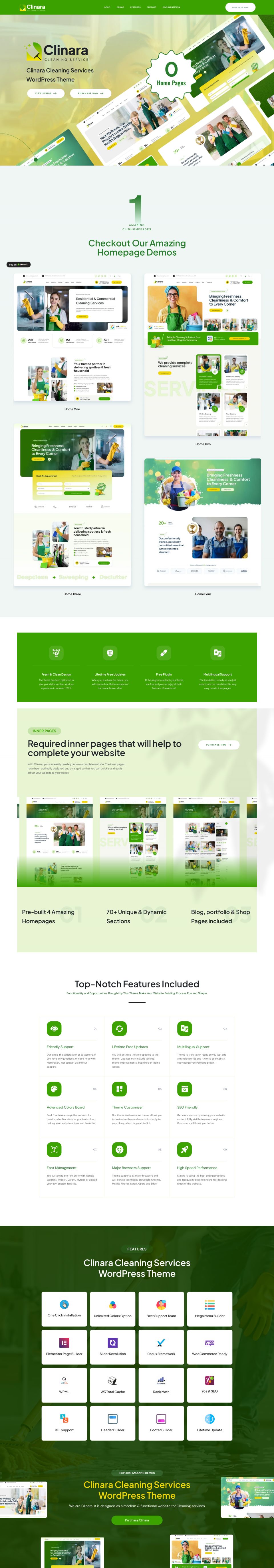 WordPress template ThemeForest Clinara