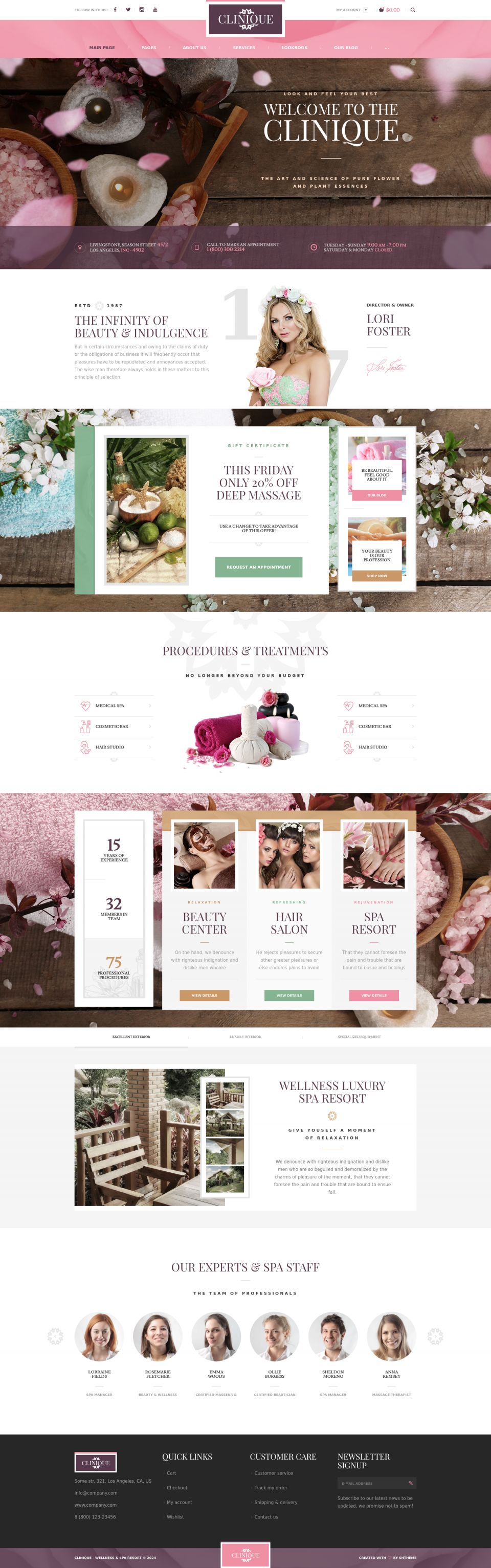 WordPress template ThemeForest Clinique