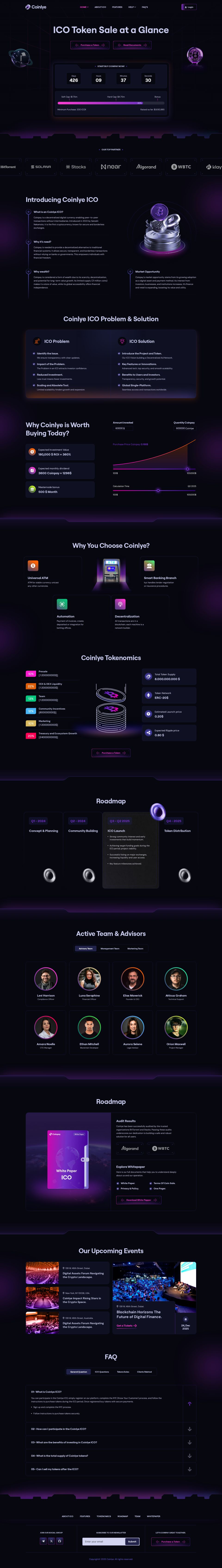 WordPress template ThemeForest Coinlye
