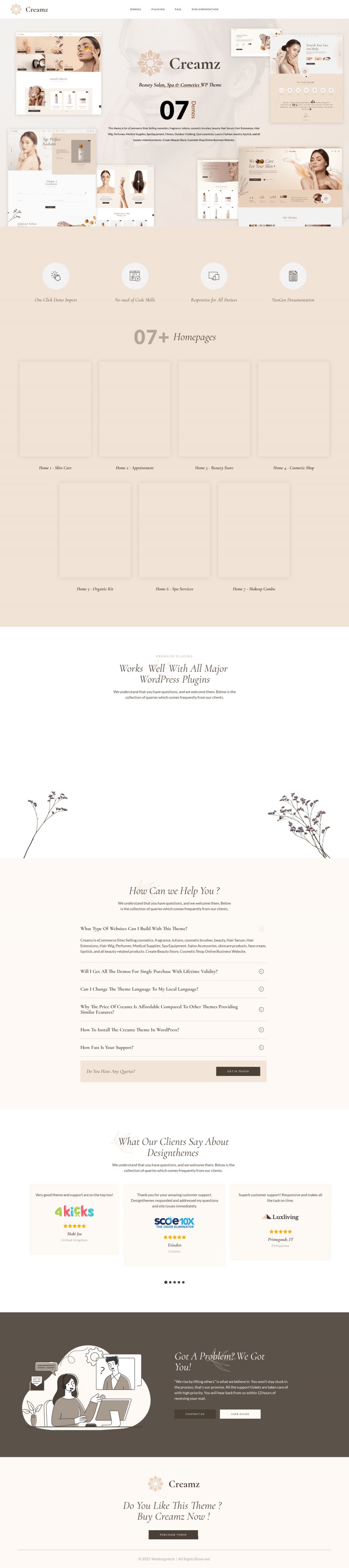 WordPress template ThemeForest Creamz