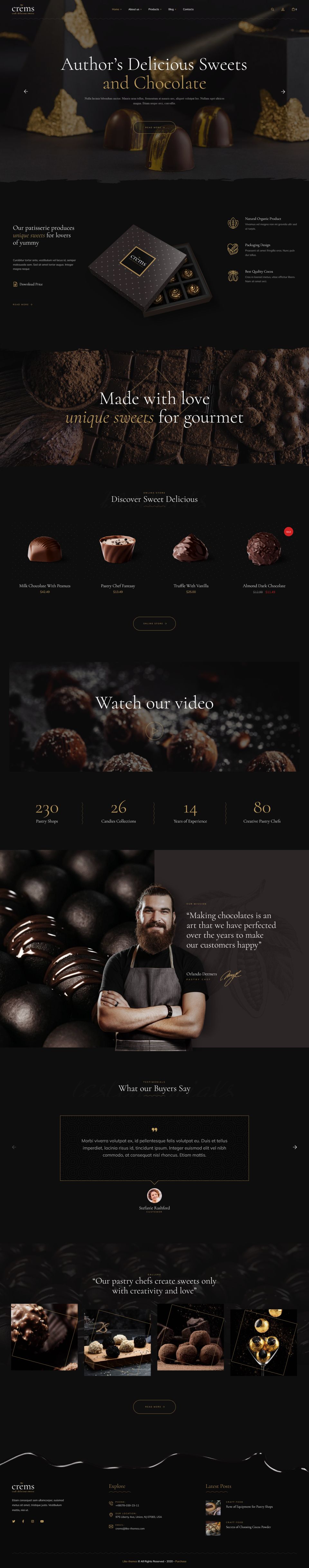WordPress template ThemeForest Crems
