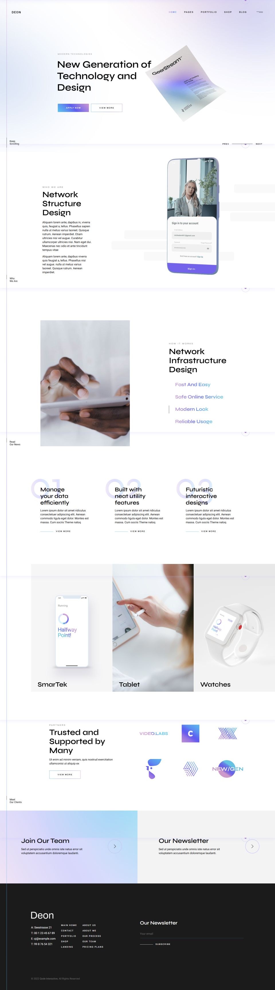 WordPress template ThemeForest Deon