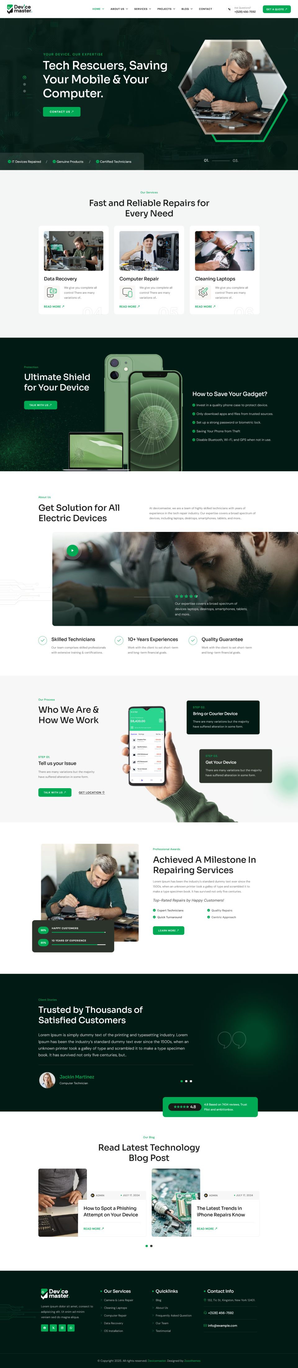 Template ThemeForest Devicemaster WordPress template ThemeForest Devicemaster
