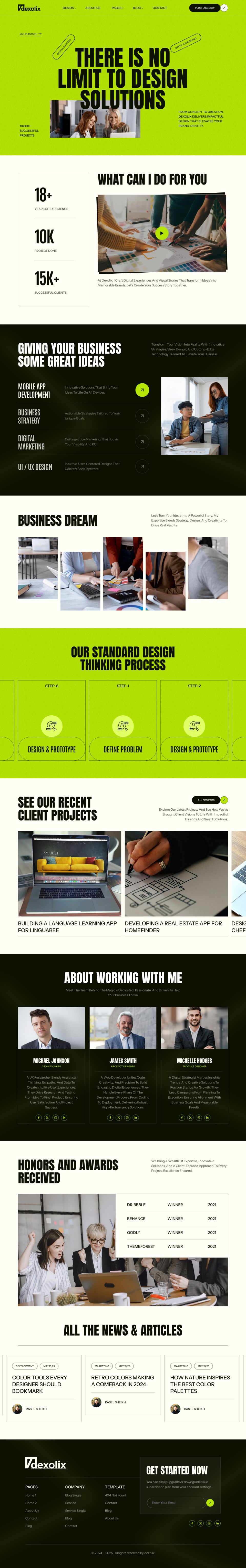 WordPress template ThemeForest Dexolix