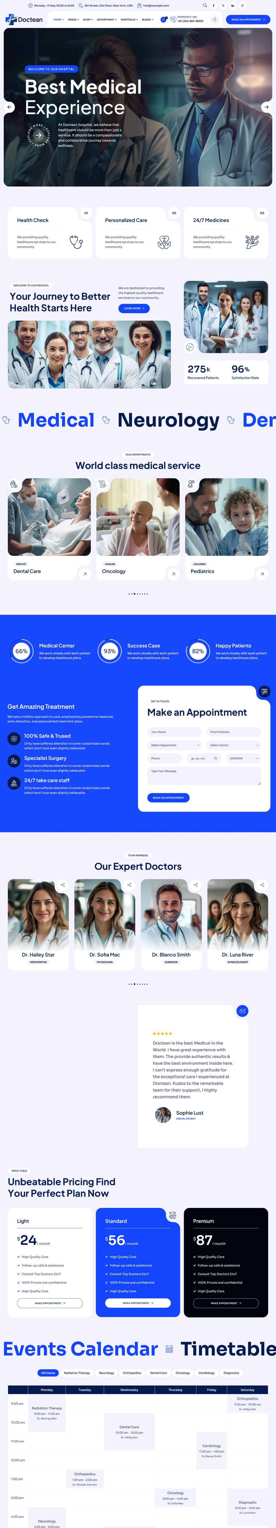 WordPress template ThemeForest Doctean