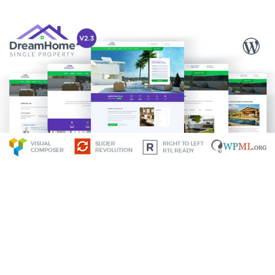 WordPress template ThemeForest DreamHome