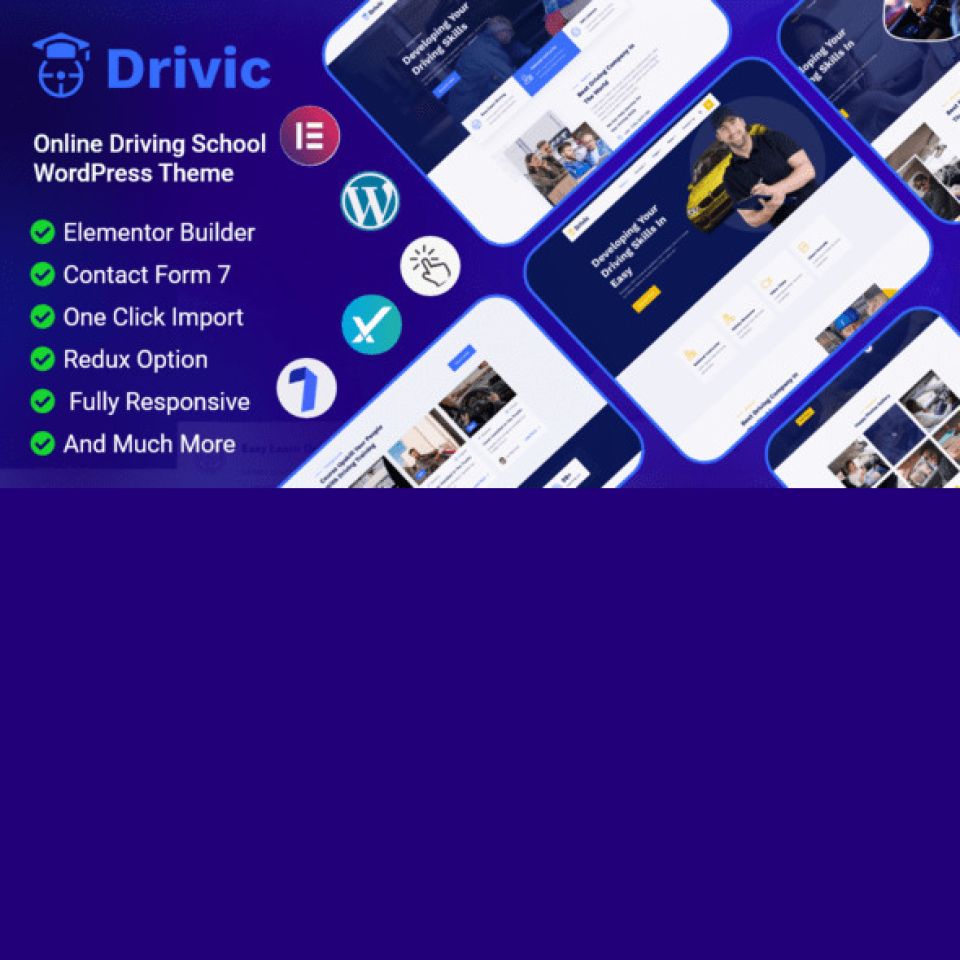 WordPress template ThemeForest Drivic