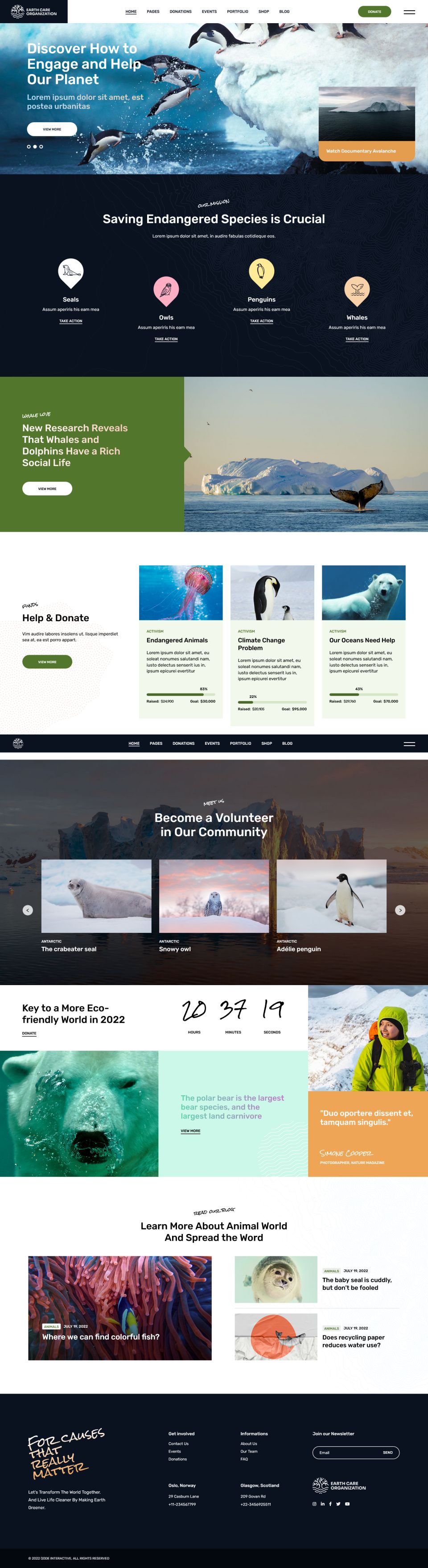 WordPress template ThemeForest EarthCare