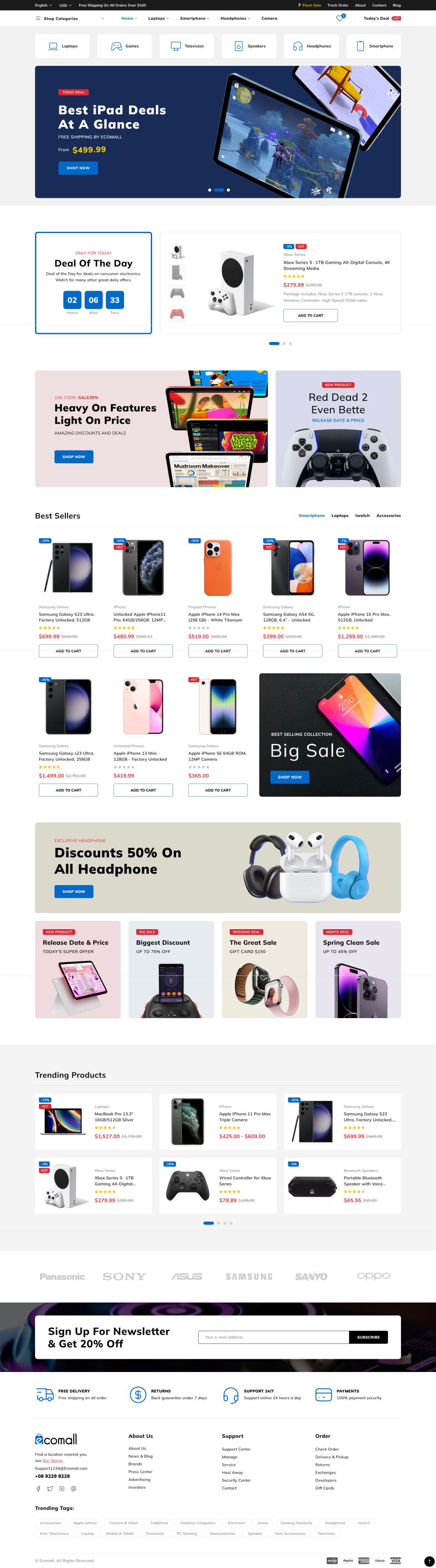 WordPress template ThemeForest Ecomall