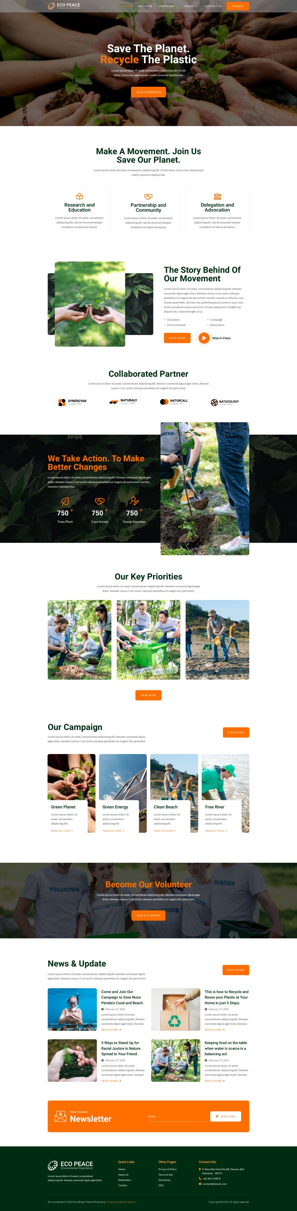 ThemeForest EcoPeace v1.0.2 [56809070] - Ecology theme for WordPress