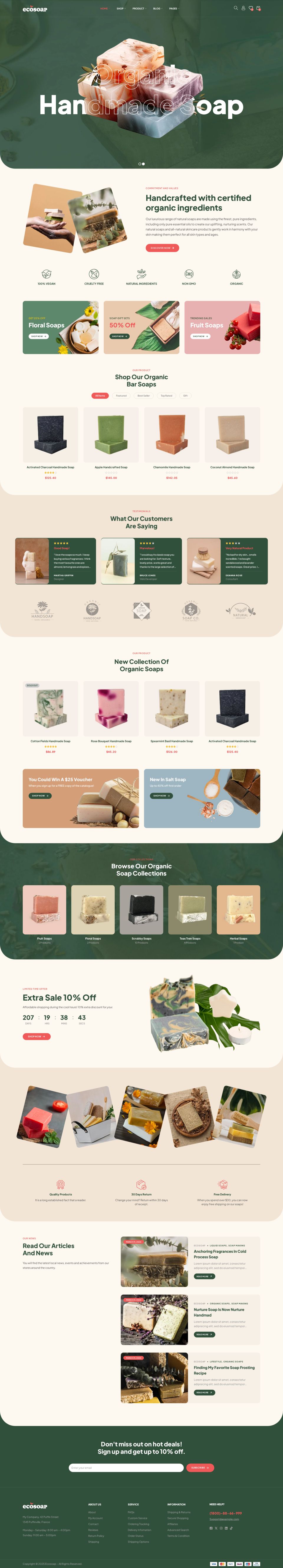WordPress template ThemeForest Ecosoap