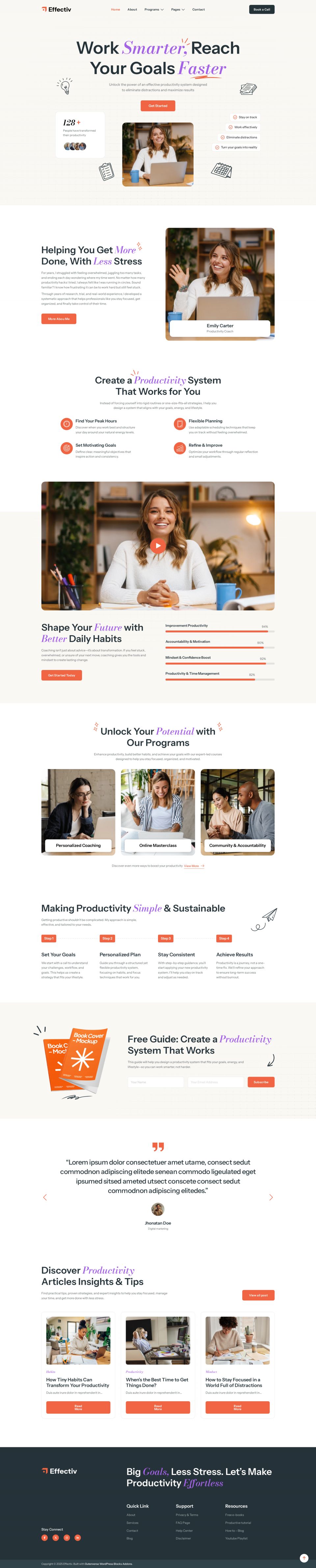 WordPress template ThemeForest Effectiv