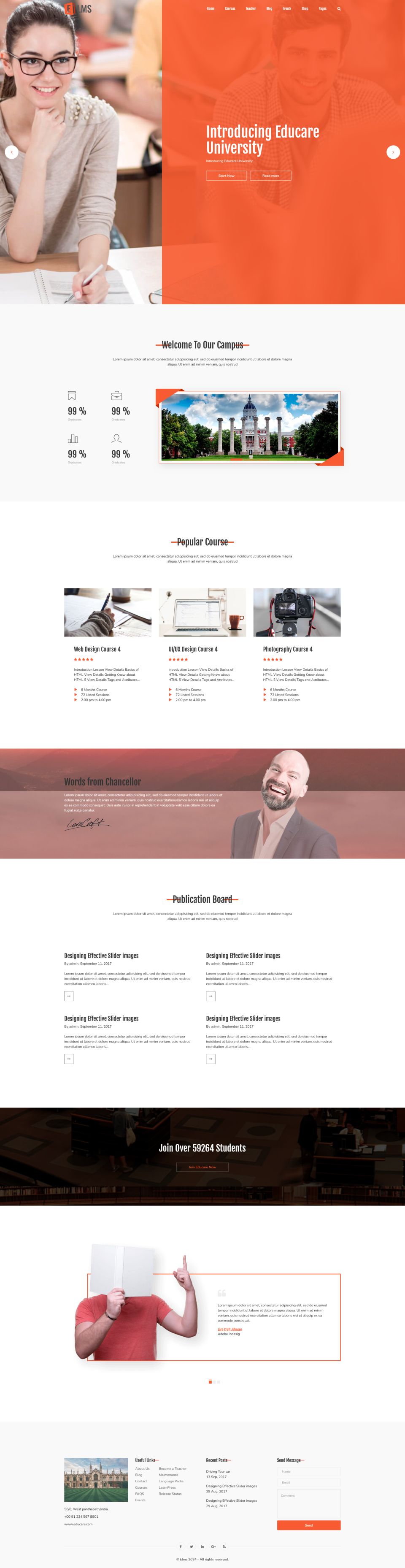 WordPress template ThemeForest Elms