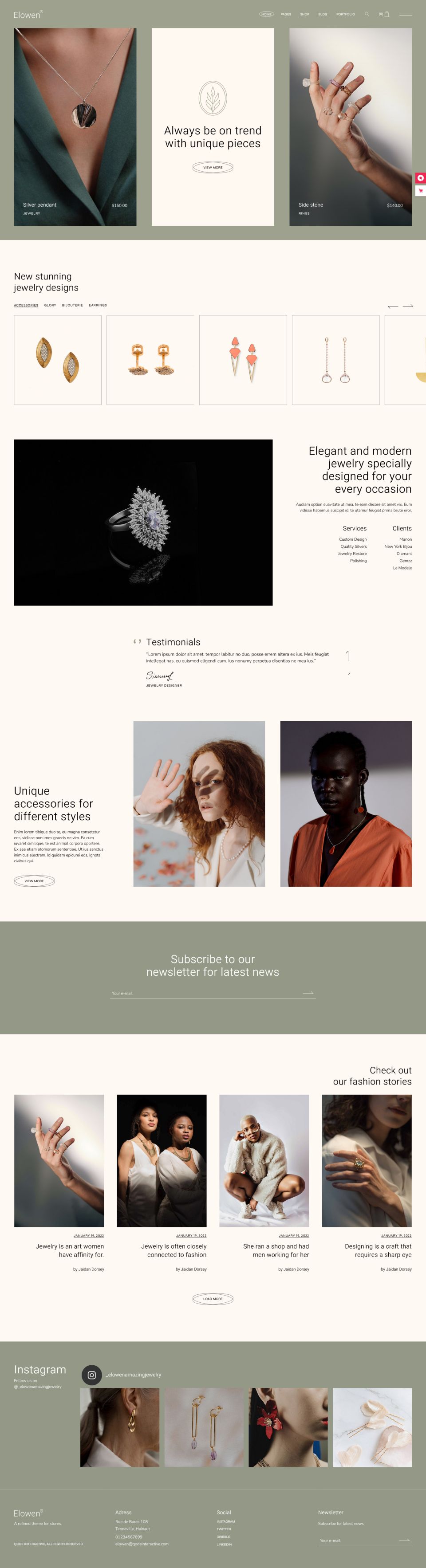 WordPress template ThemeForest Elowen