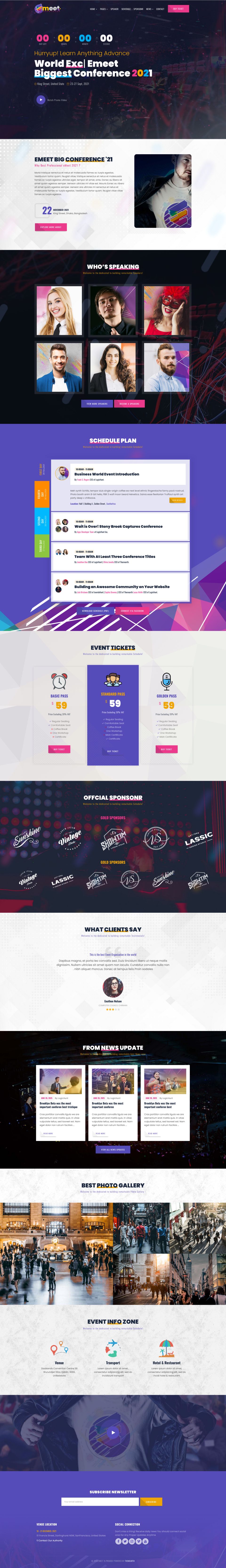WordPress template ThemeForest Emeet