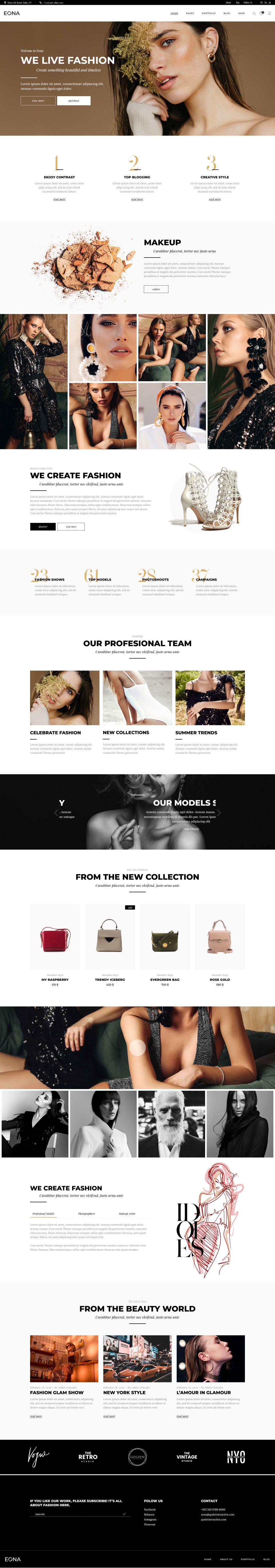 WordPress template ThemeForest Eona