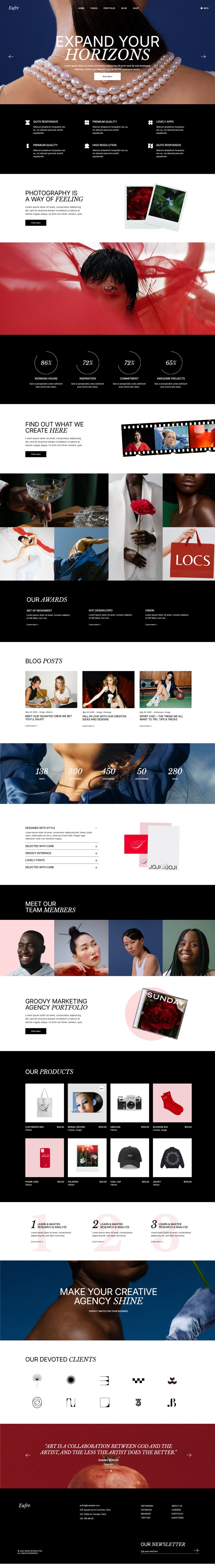 WordPress template ThemeForest Eufre