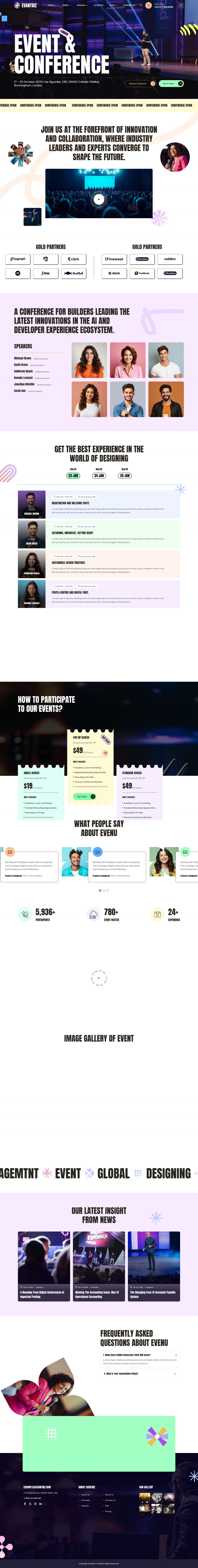 Template ThemeForest Evantbiz WordPress template ThemeForest Evantbiz