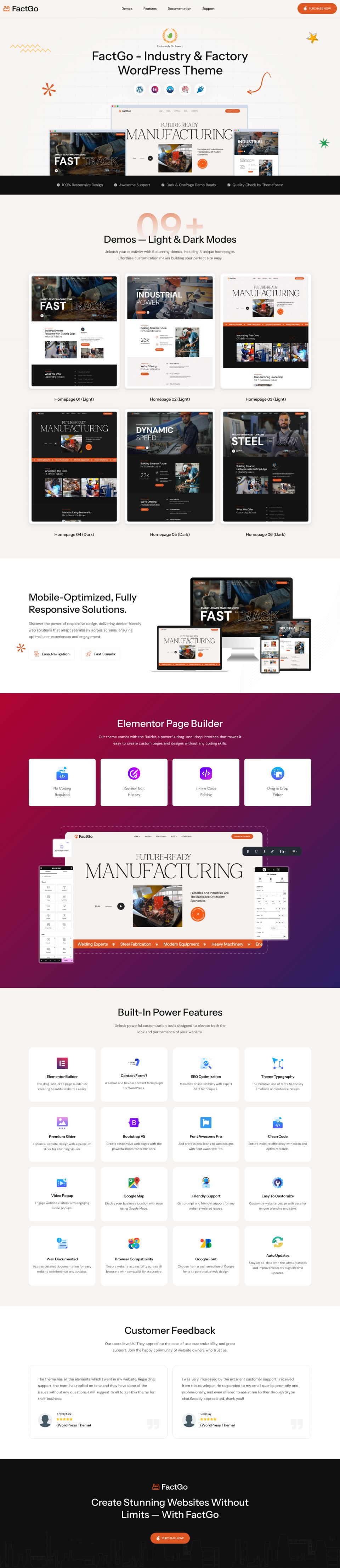 WordPress template ThemeForest FactGo