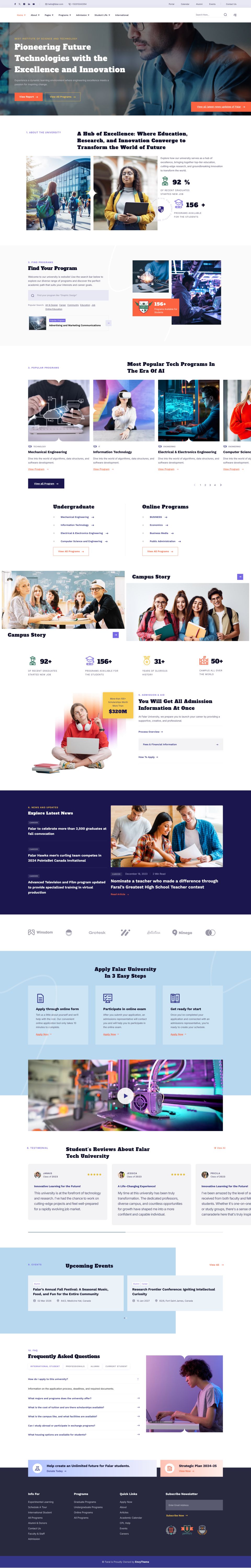 WordPress template ThemeForest Falar