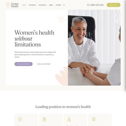 ThemeForest Femina Health