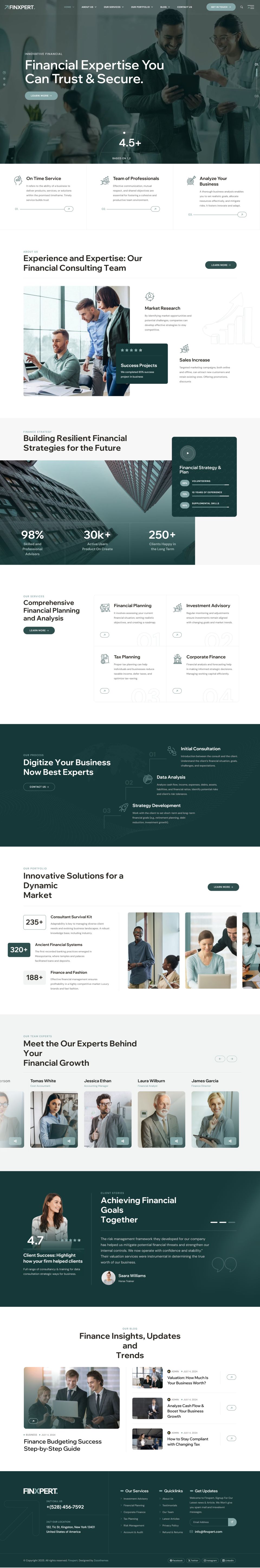 WordPress template ThemeForest Finxpert