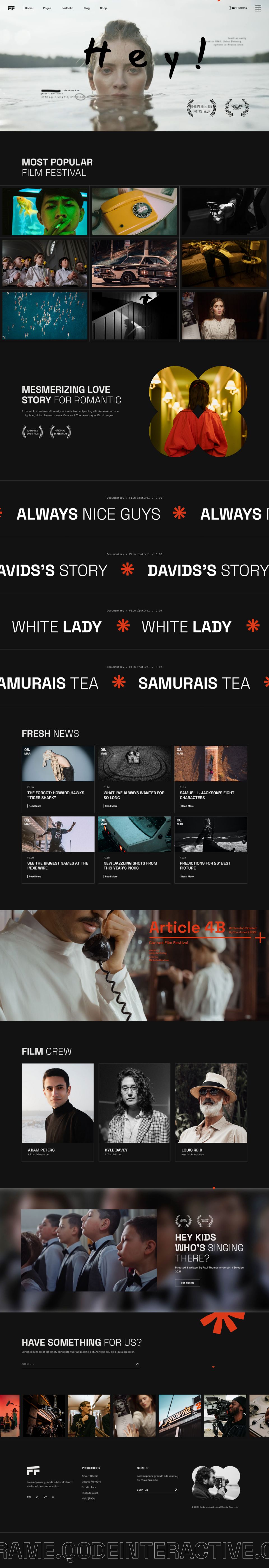 WordPress template ThemeForest FirstFrame