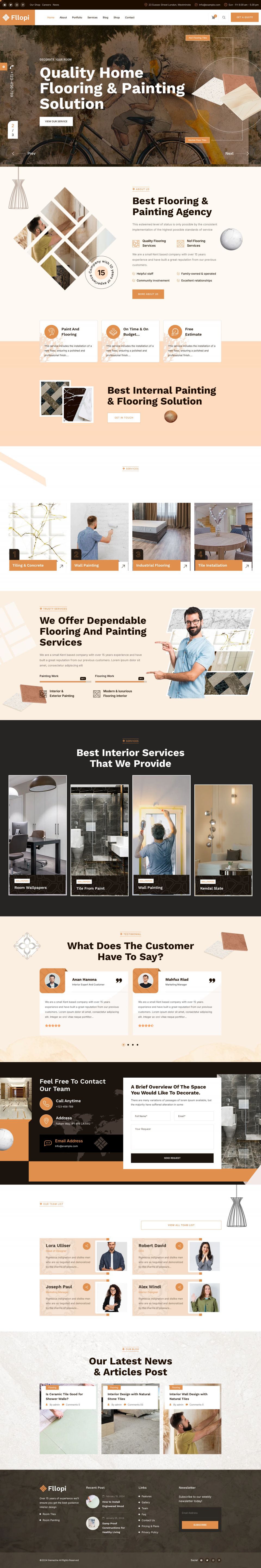 WordPress template ThemeForest Fllopi