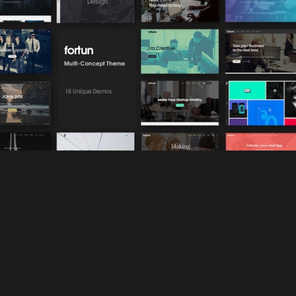 WordPress template ThemeForest Fortun