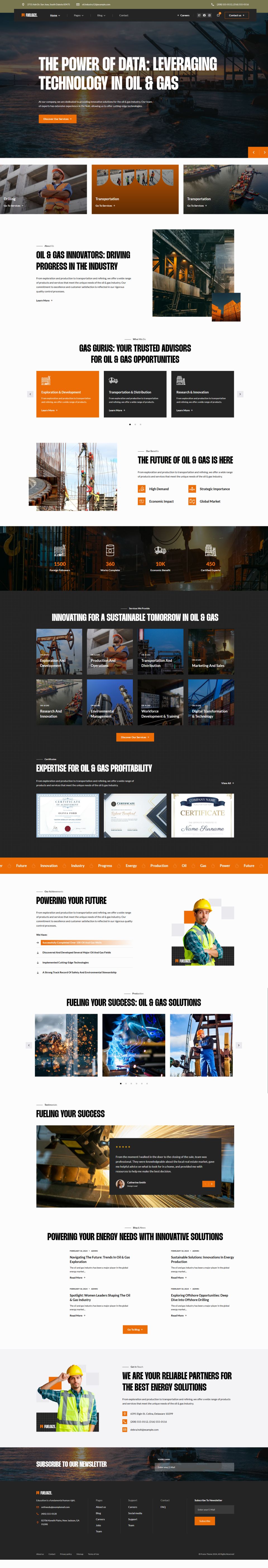 WordPress template ThemeForest Fuelgize