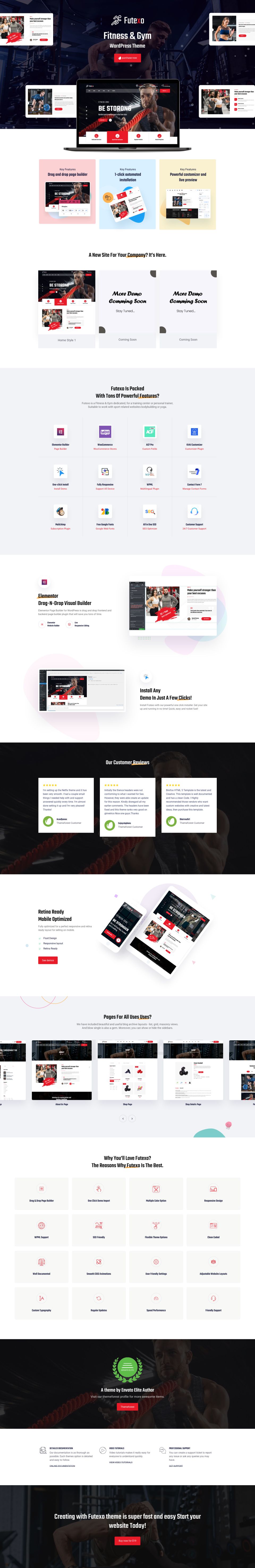 WordPress template ThemeForest Futexo
