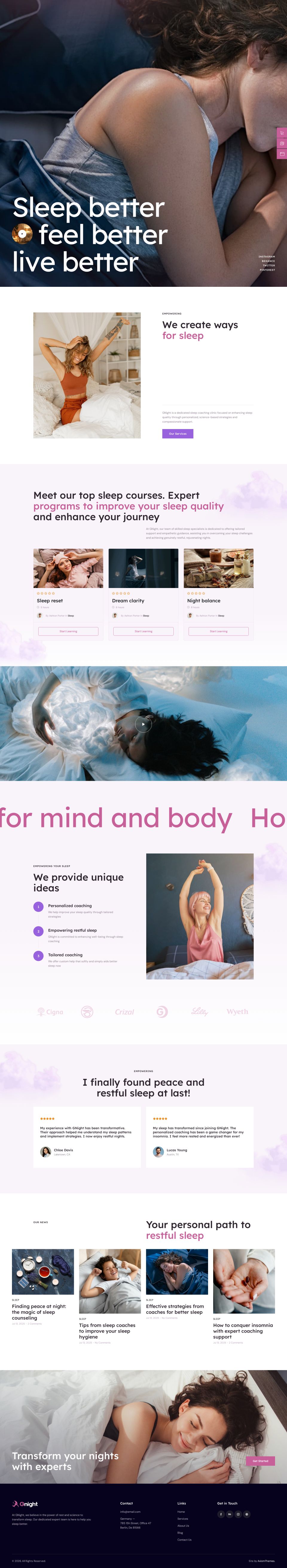 Template ThemeForest GNight WordPress template ThemeForest GNight