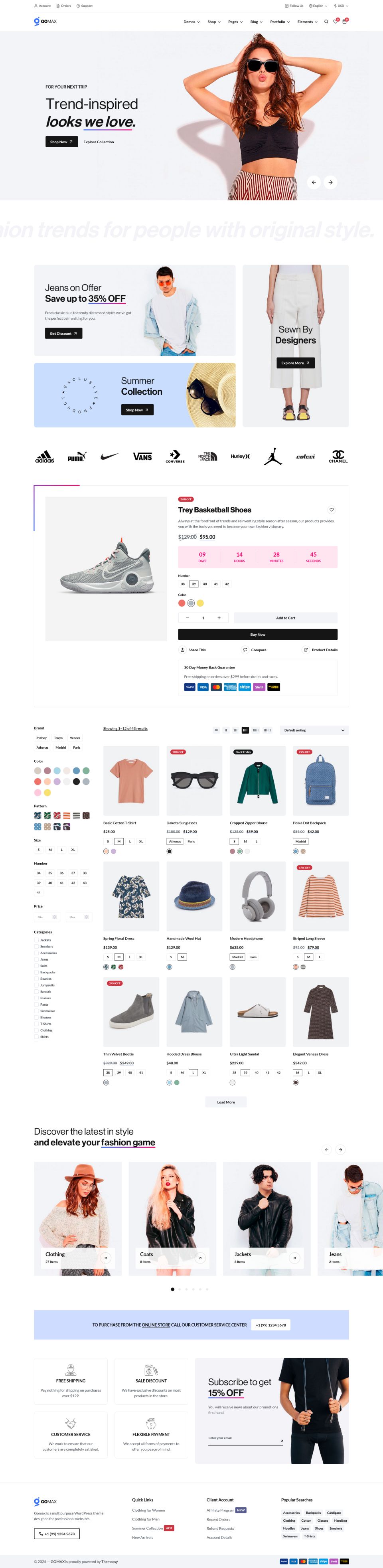 WordPress template ThemeForest Gomax