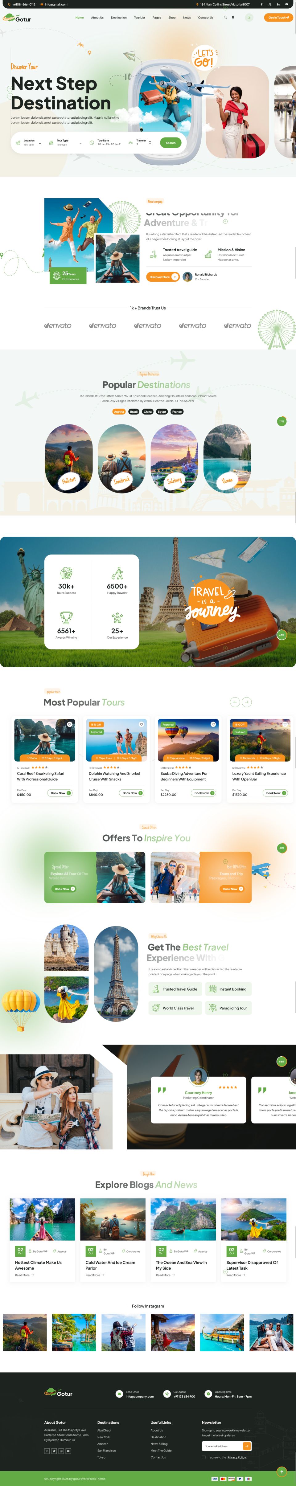 WordPress template ThemeForest Gotur