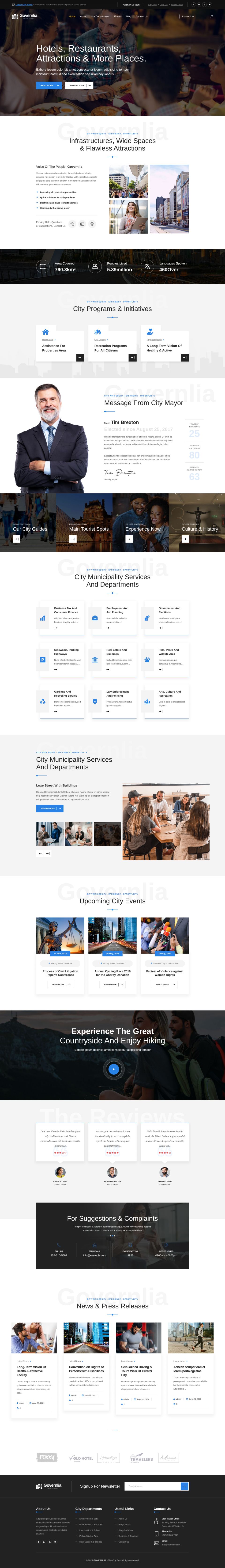 WordPress template ThemeForest Governlia