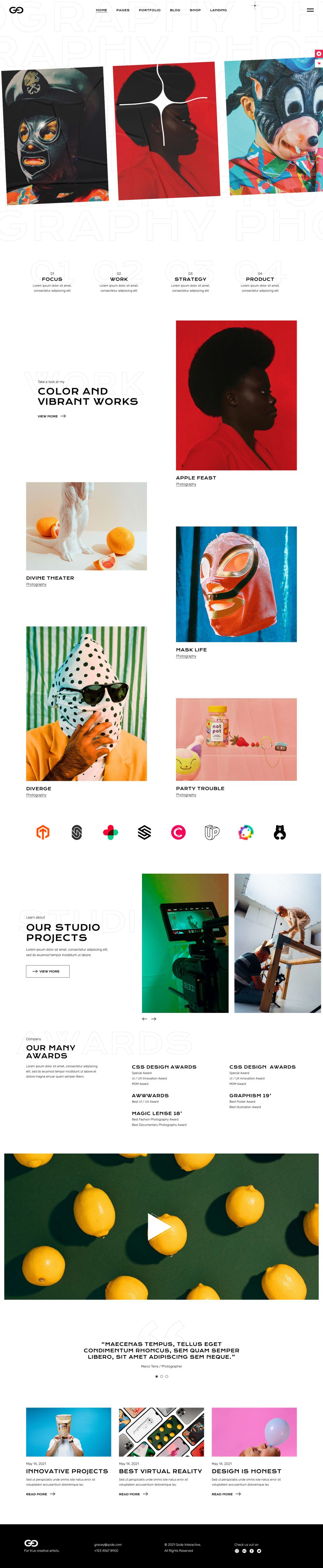 WordPress template ThemeForest Gracey