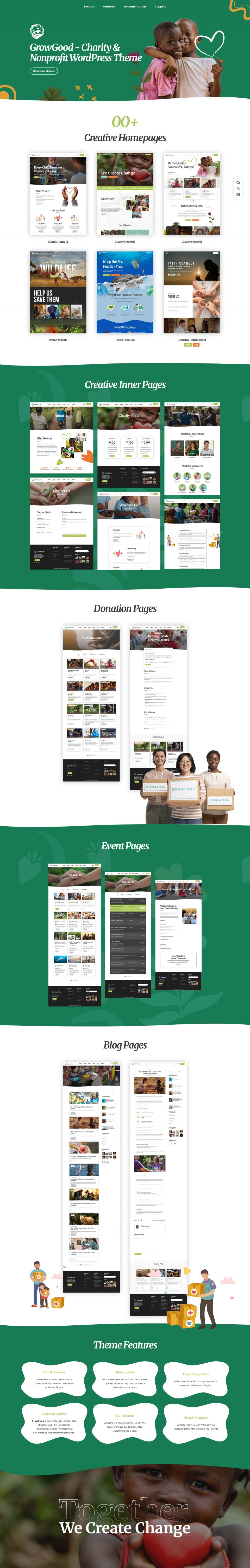 WordPress template ThemeForest GrowGood