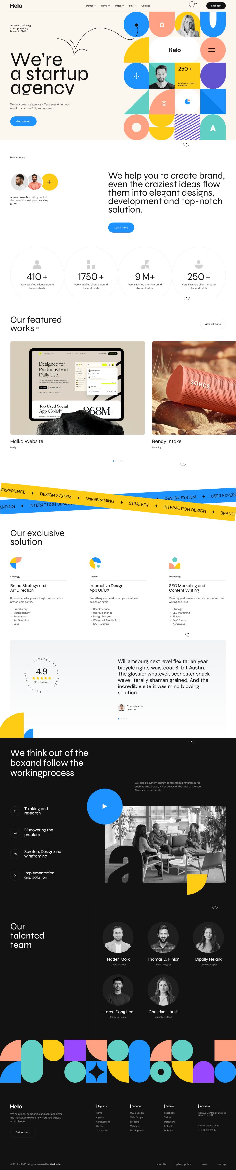 WordPress template ThemeForest Helo