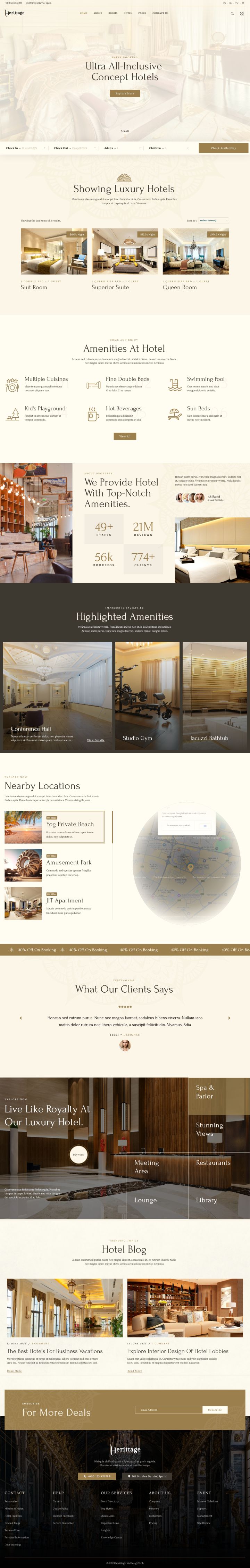WordPress template ThemeForest Herittage