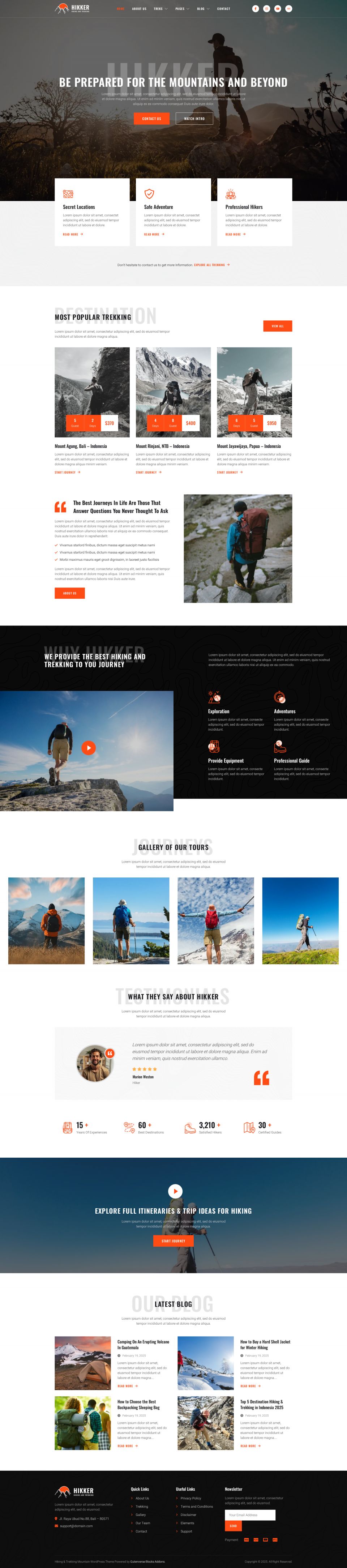 WordPress template ThemeForest Hikker