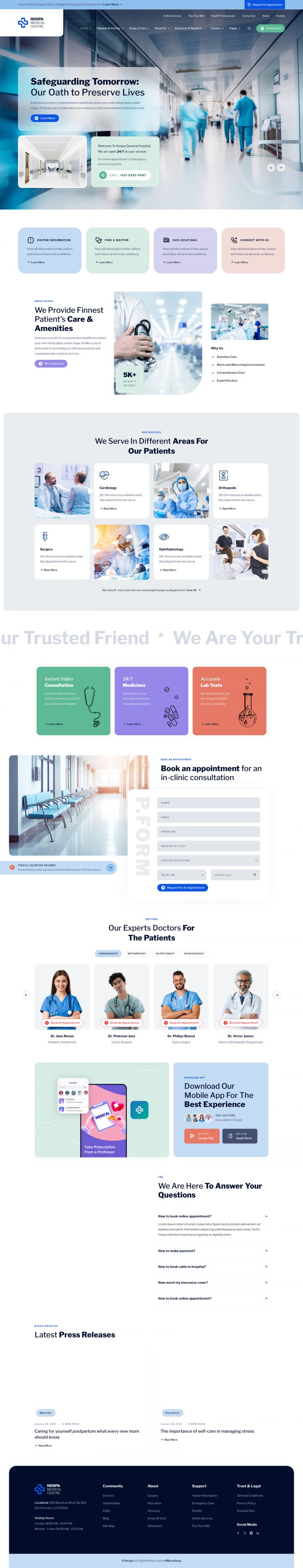 WordPress template ThemeForest Hospa