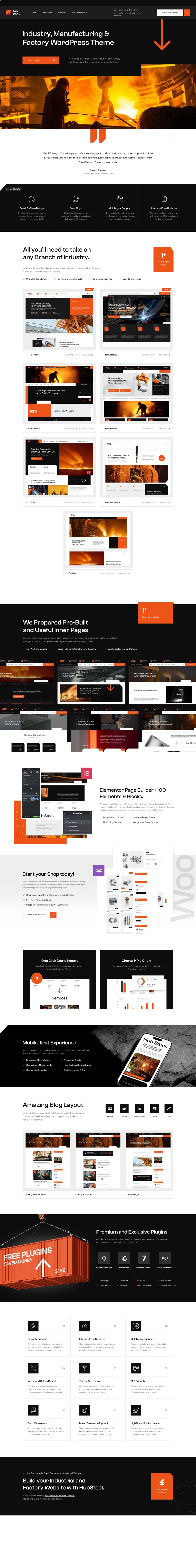 ThemeForest Hubsteel v1.0.1 [57677004] - Industry and Factory Template ...