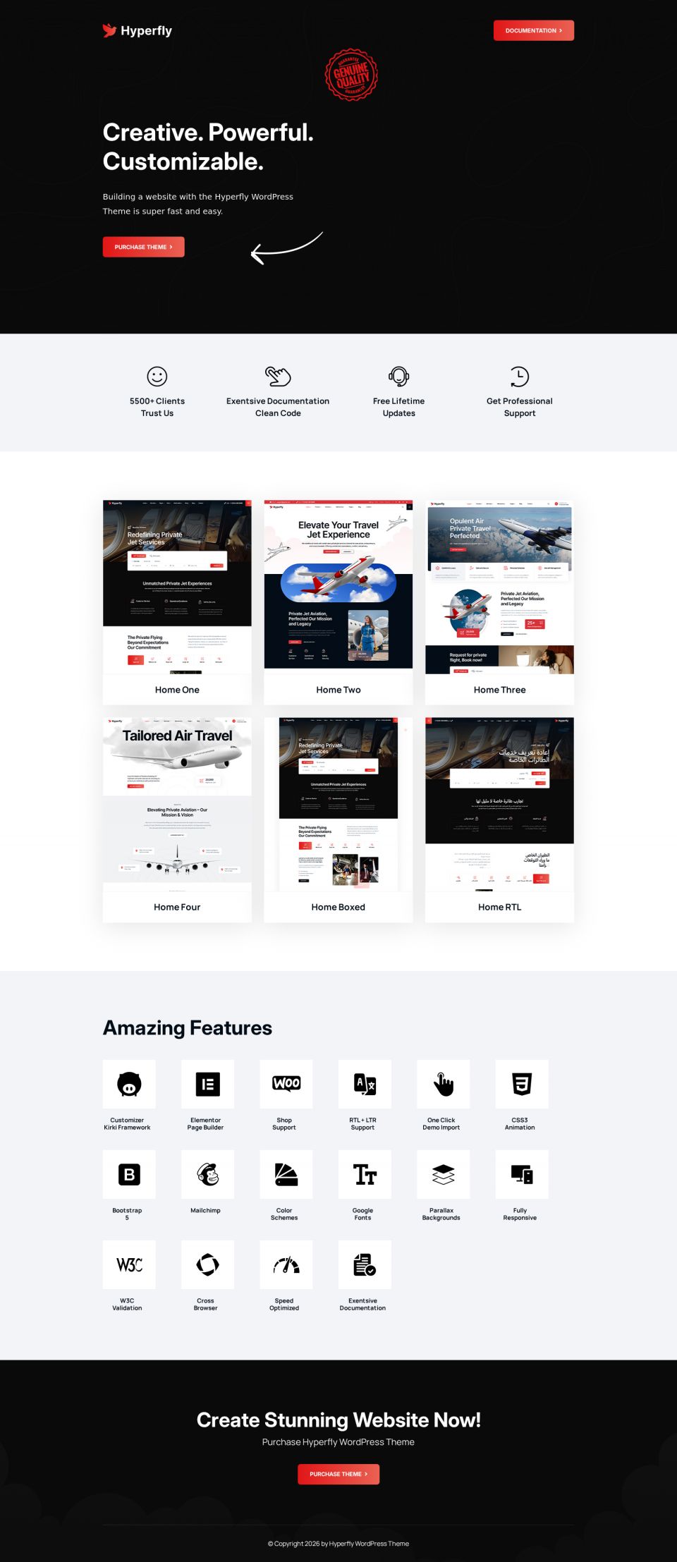 Template ThemeForest HyperFly WordPress template ThemeForest HyperFly